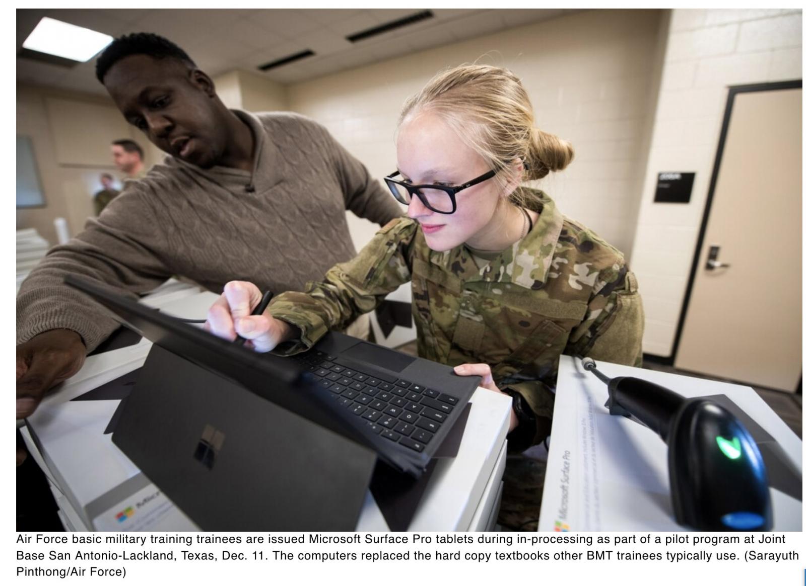 Air Force hopes tablets could revolutionize basic training