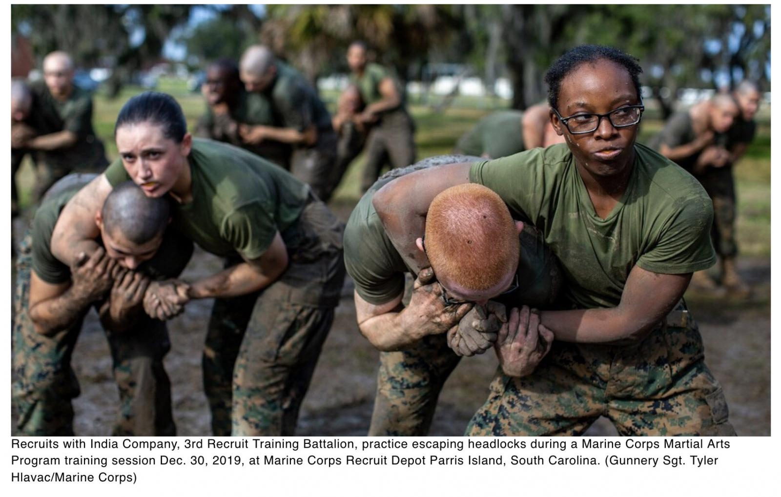  Marine uses wrestling past to train martial arts teachers