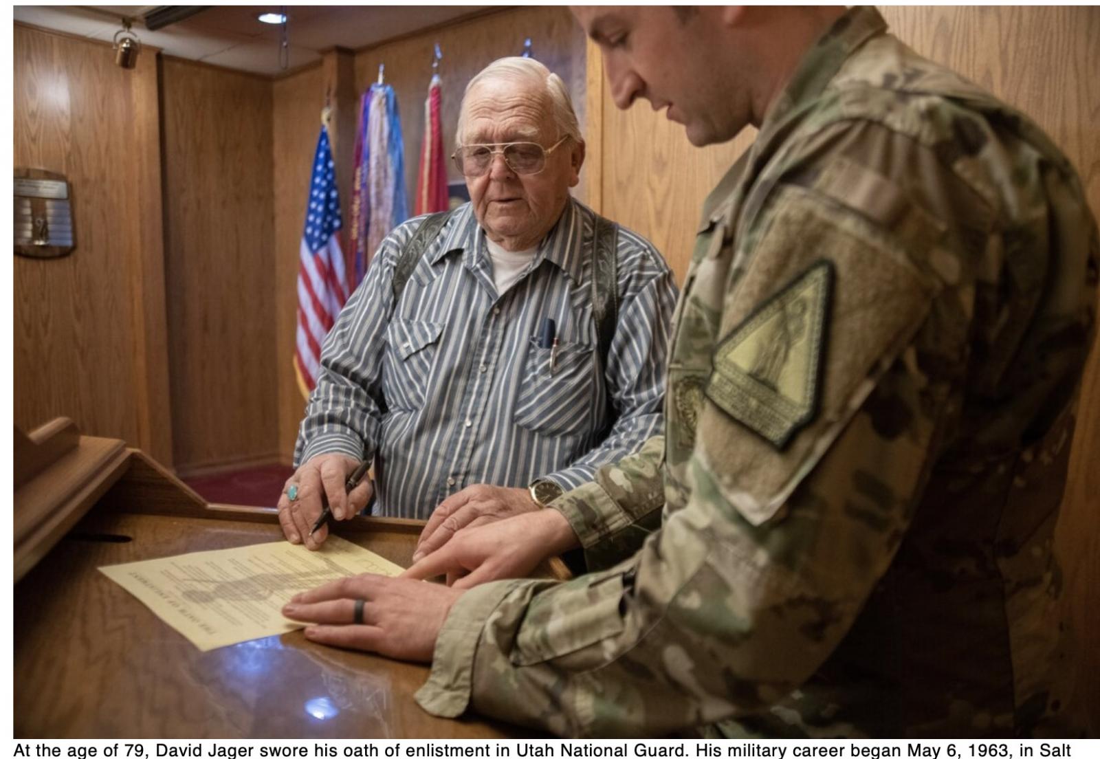  Your Army This 79-year-old Utah man just swore his Army enlistment oath