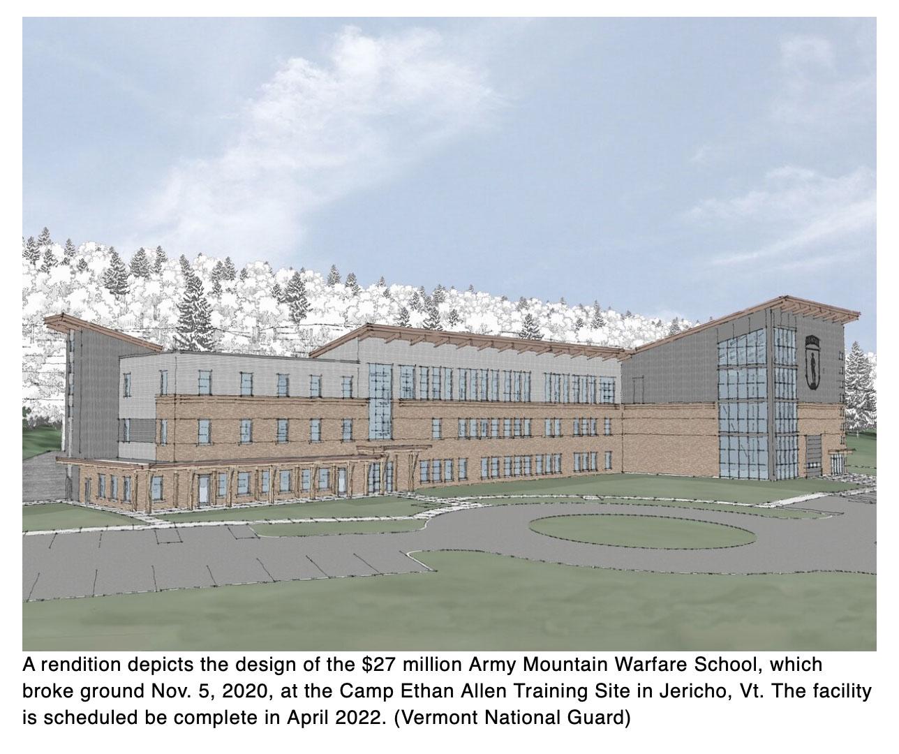  Vermont National Guard breaks ground on new mountain warfare school facility