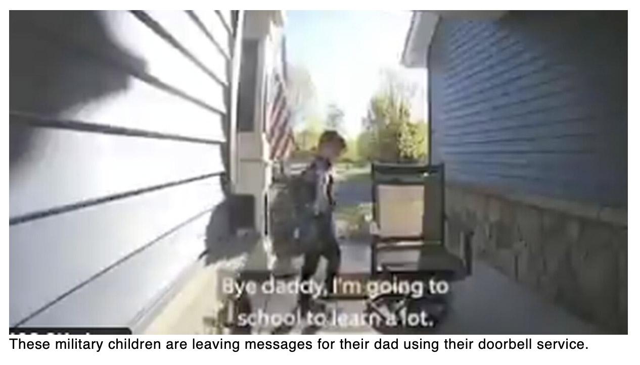  These military kids found an ingenious way to talk to their deployed dad