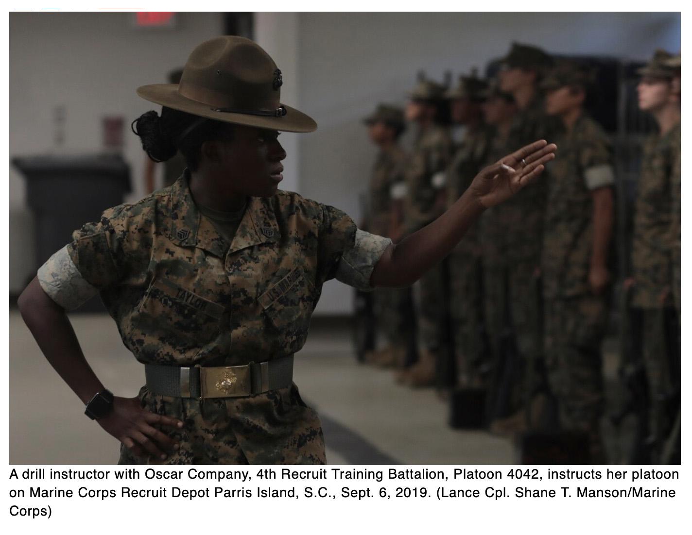  Women will attend boot camp at San Diego Marine Corps Recruit Depot for first time in history