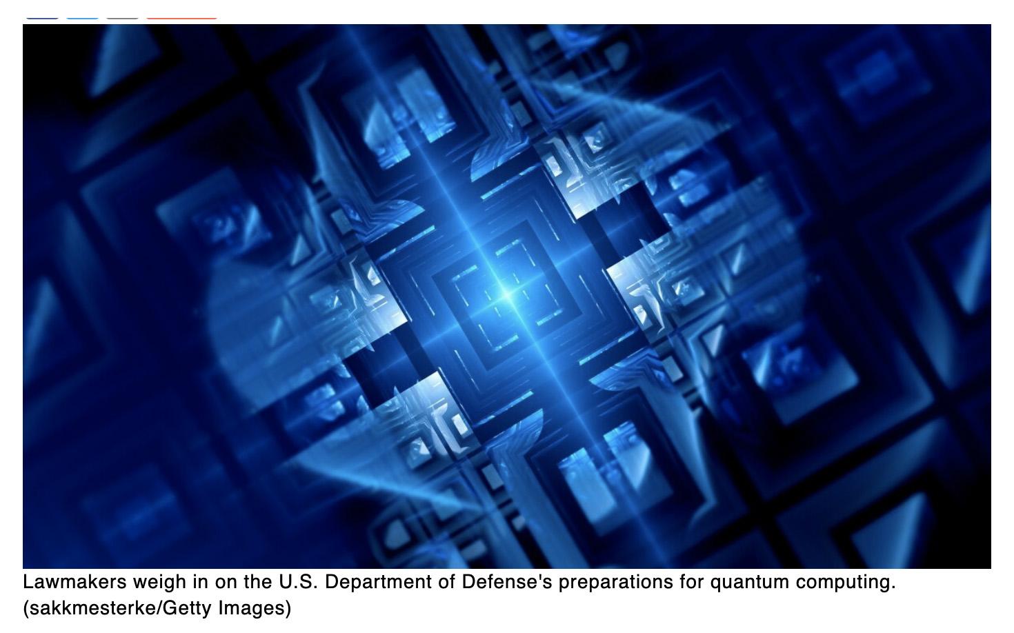  Defense Department must determine the threat from quantum computers