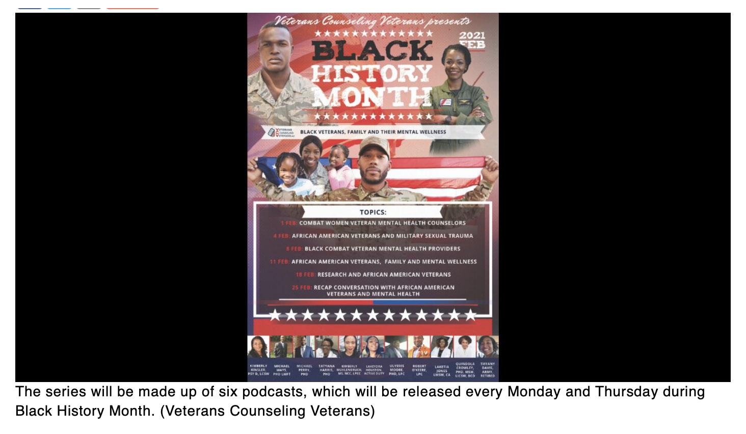 Veterans group launches podcast series for Black History Month on Black veterans and their mental health