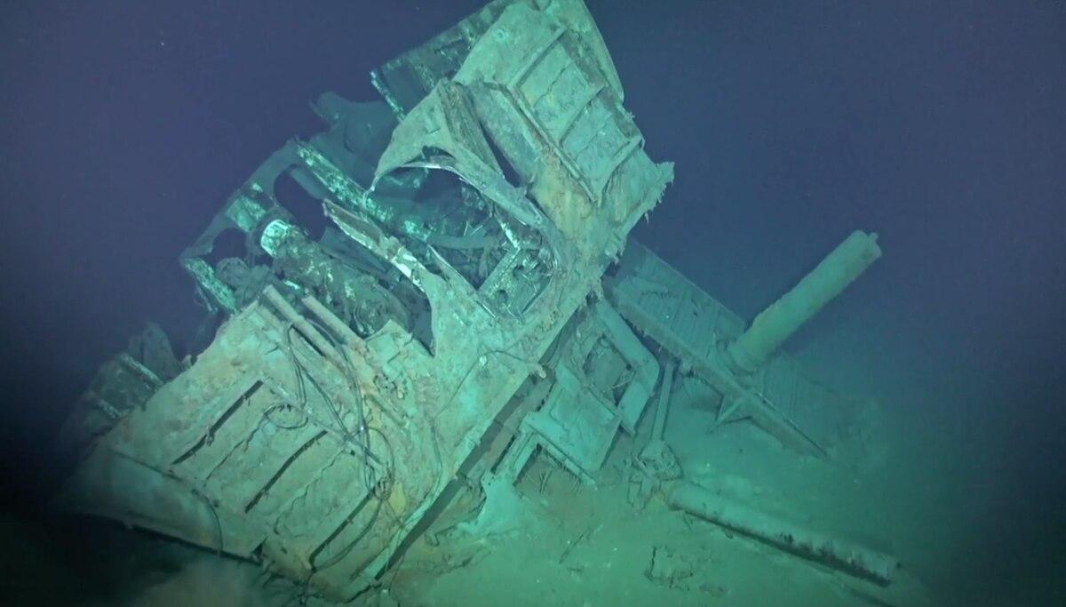 Imagery of the USS Johnston previously taken by the RV Petrel. (Screengrab, RV Petrel) Wreck of USS Johnston discovered 77 years after its sinking at the Battle of Leyte Gulf