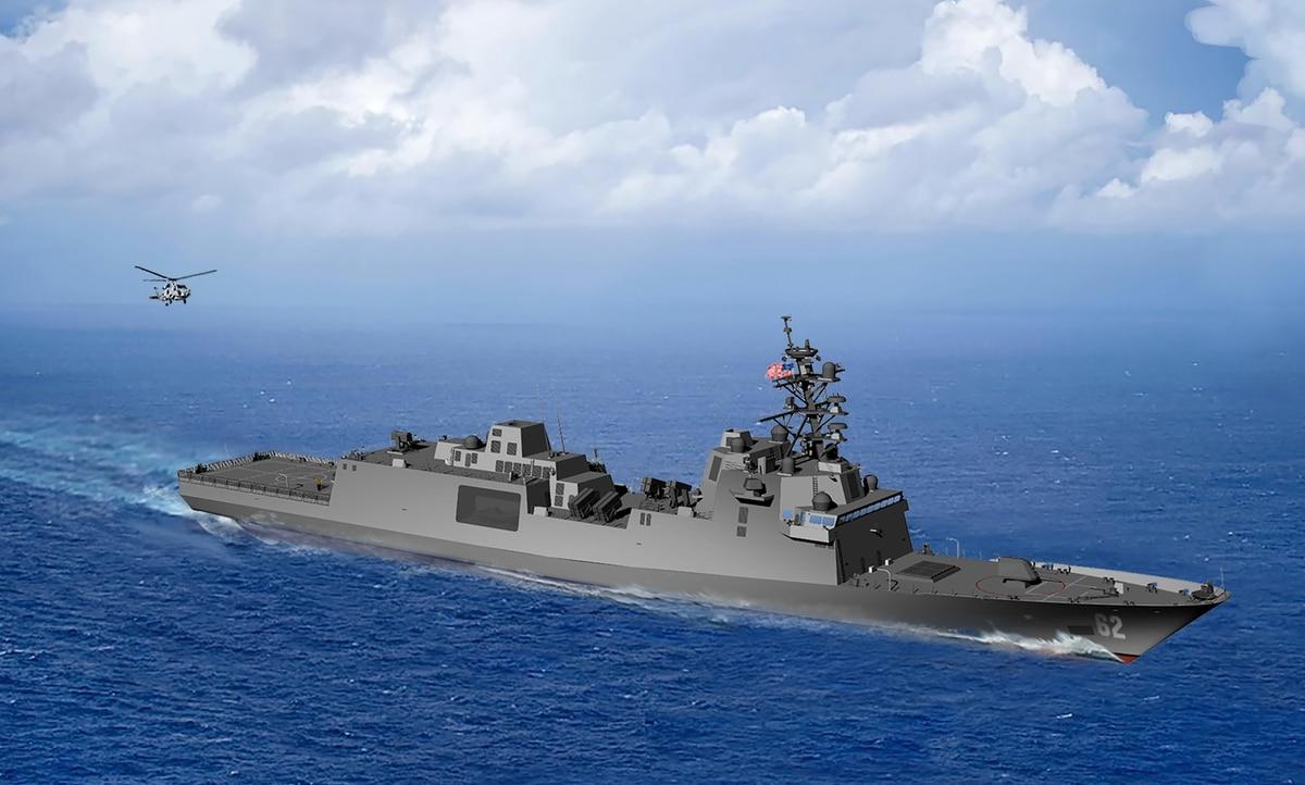 A Navy rendering shows a Constellation-class frigate, or FFG(X). (Navy) Naval Station Everett selected as homeport for Constellation-class frigates