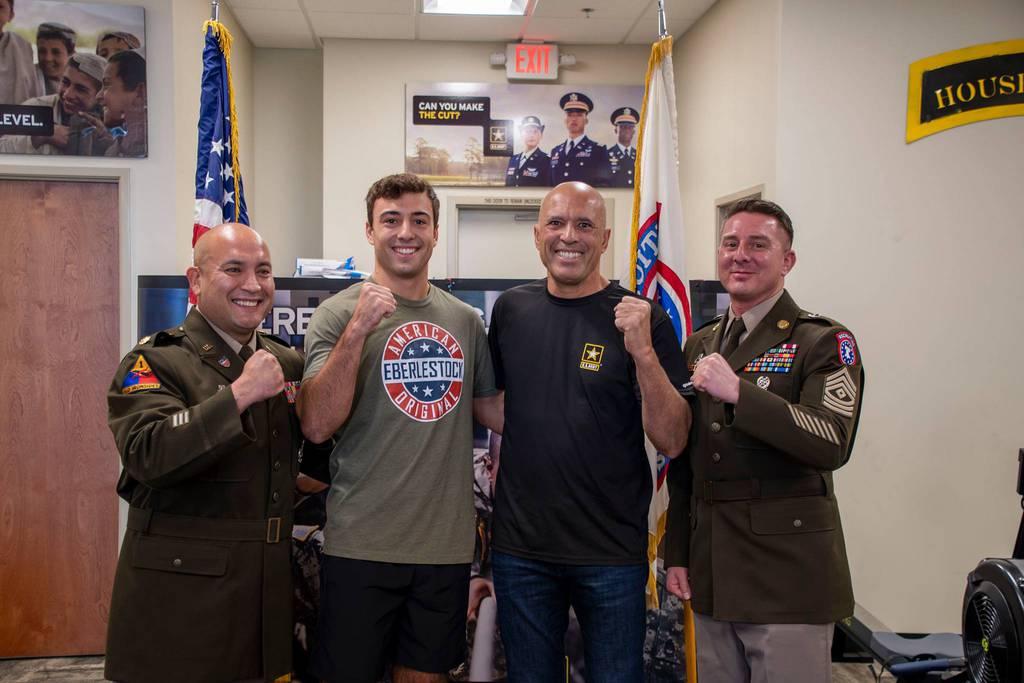 Former UFC champion and mixed-martial artist Royce Gracie with his son Kheydon at the U.S. Army Recruitment Center in Huntington, California. (Army Recruiting Los Angeles/Facebook) Famed MMA fighterâ€™s son enlists on an Army Ranger contract